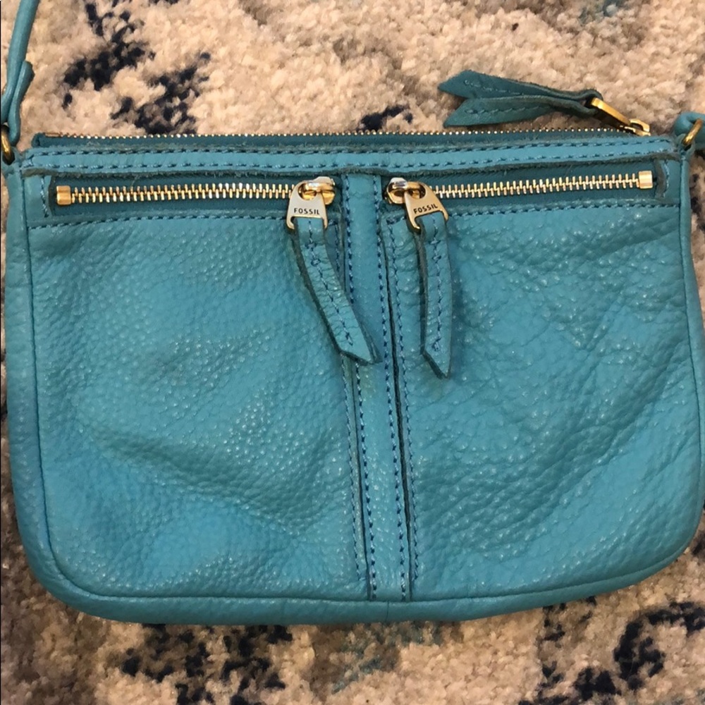 Fossil turquoise satchel